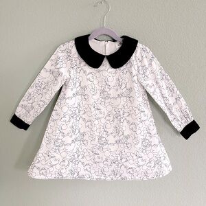 DISNEY White Peter Pan Collar Dress